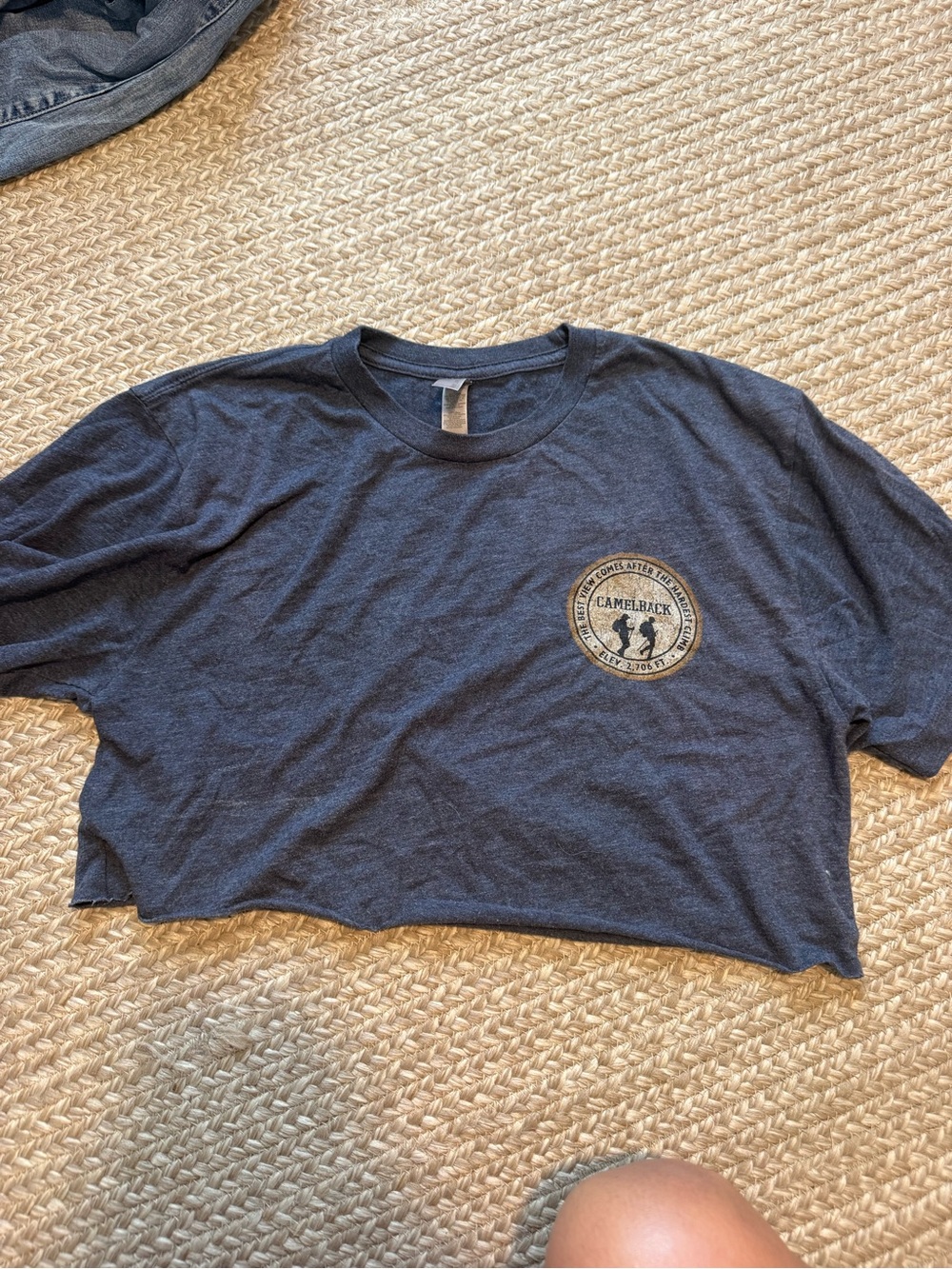 Next Level Apparel Navy Graphic Short Sleeve Tee